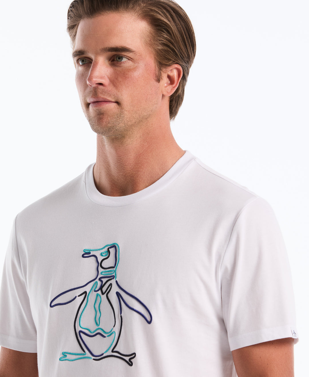 Outline Pete Graphic Tee (Bright White) 