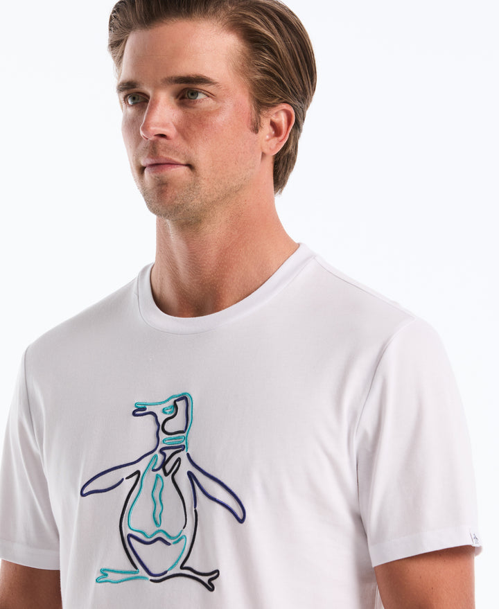 Outline Pete Graphic Tee (Bright White) 