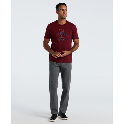 Outline Pete Graphic Tee (Cabernet) 