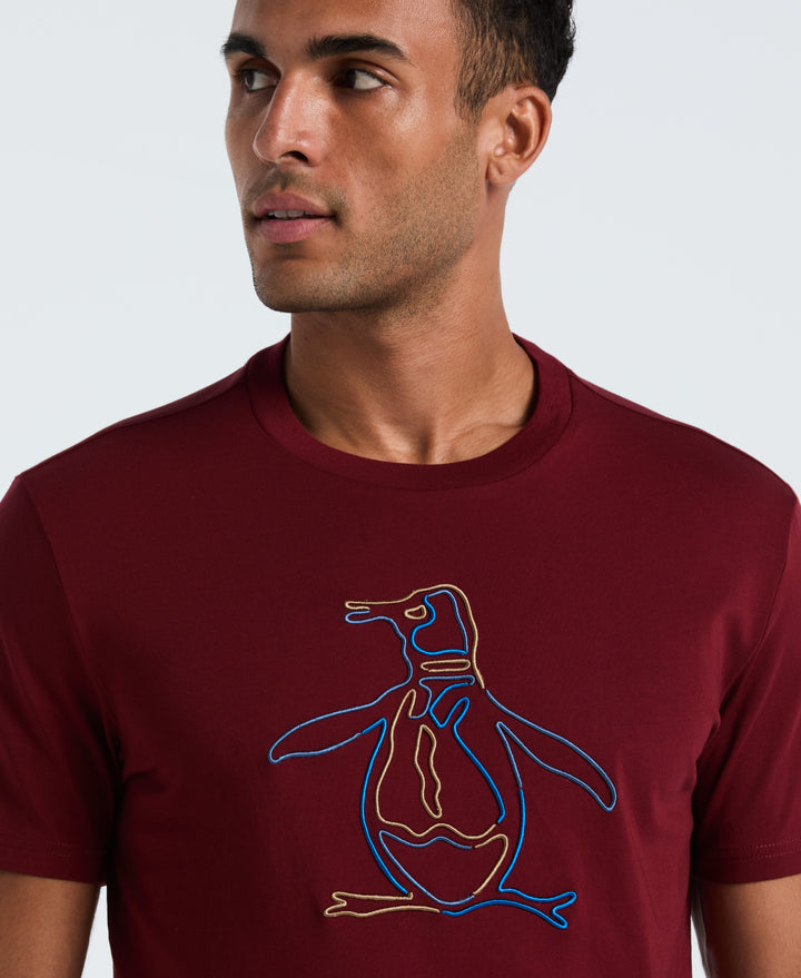 Outline Pete Graphic Tee (Cabernet) 