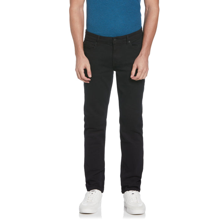 Over Dyed Stretch Denim Trousers (Black Overdye) 