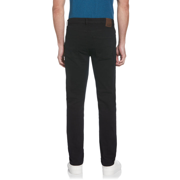 Over Dyed Stretch Denim Trousers (Black Overdye) 