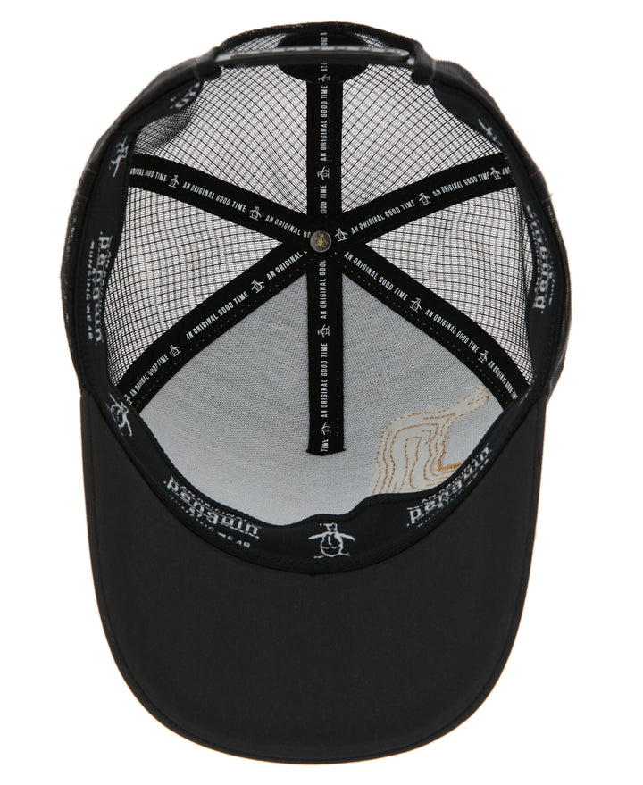 Oversized Stitched Pete Trucker Hat (Asphalt) 