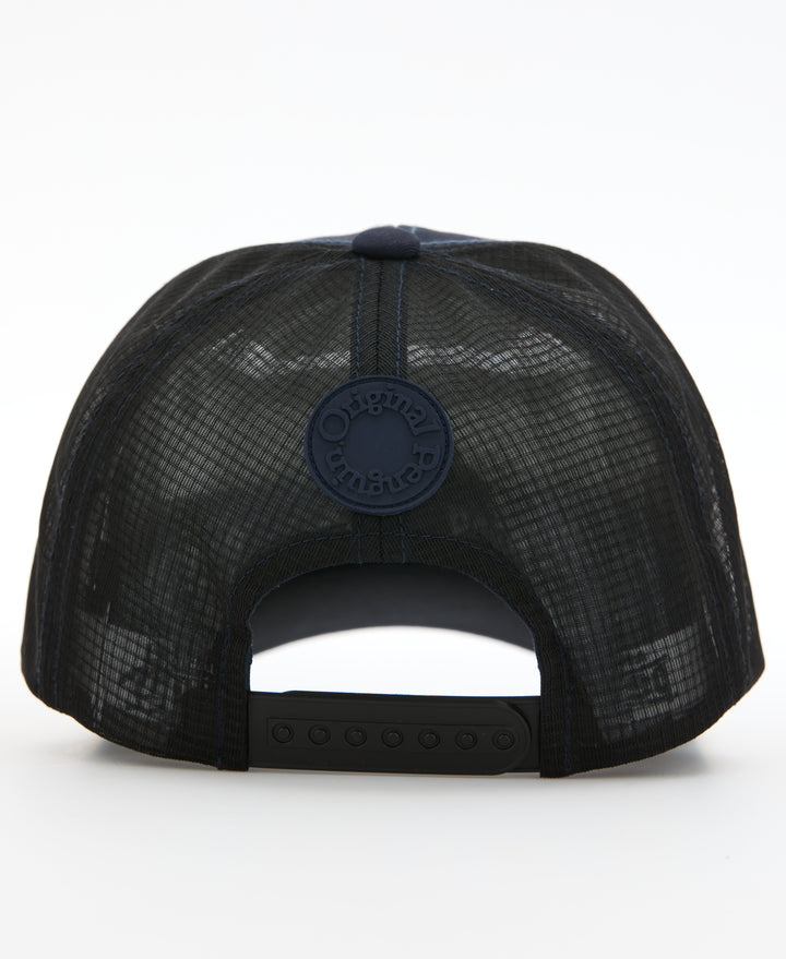 Oversized Stitched Pete Trucker Hat (Black Iris) 