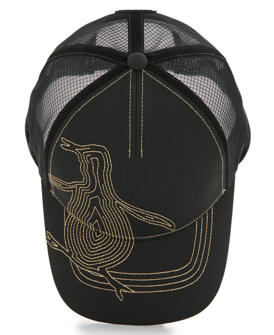 Oversized Stitched Pete Trucker Hat (Asphalt) 