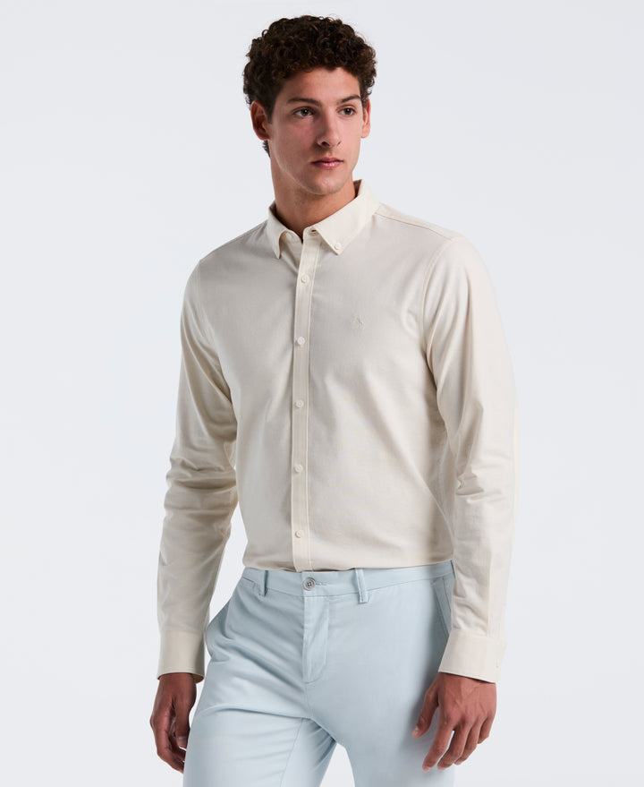 Oxford Long Sleeve Button-Down Shirt (Birch) 