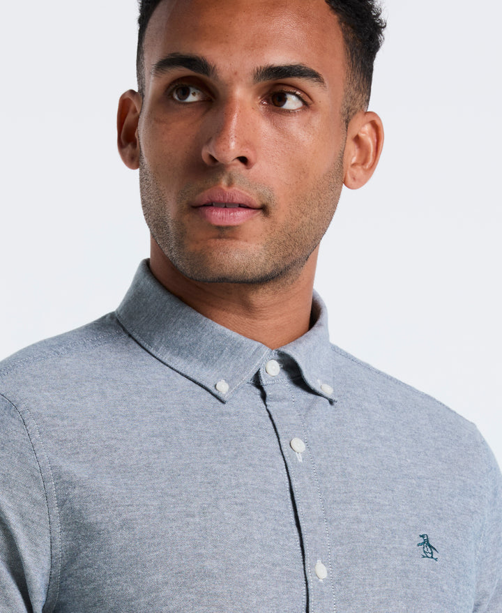 Oxford Long Sleeve Button-Down Shirt (Reflecting Pond) 