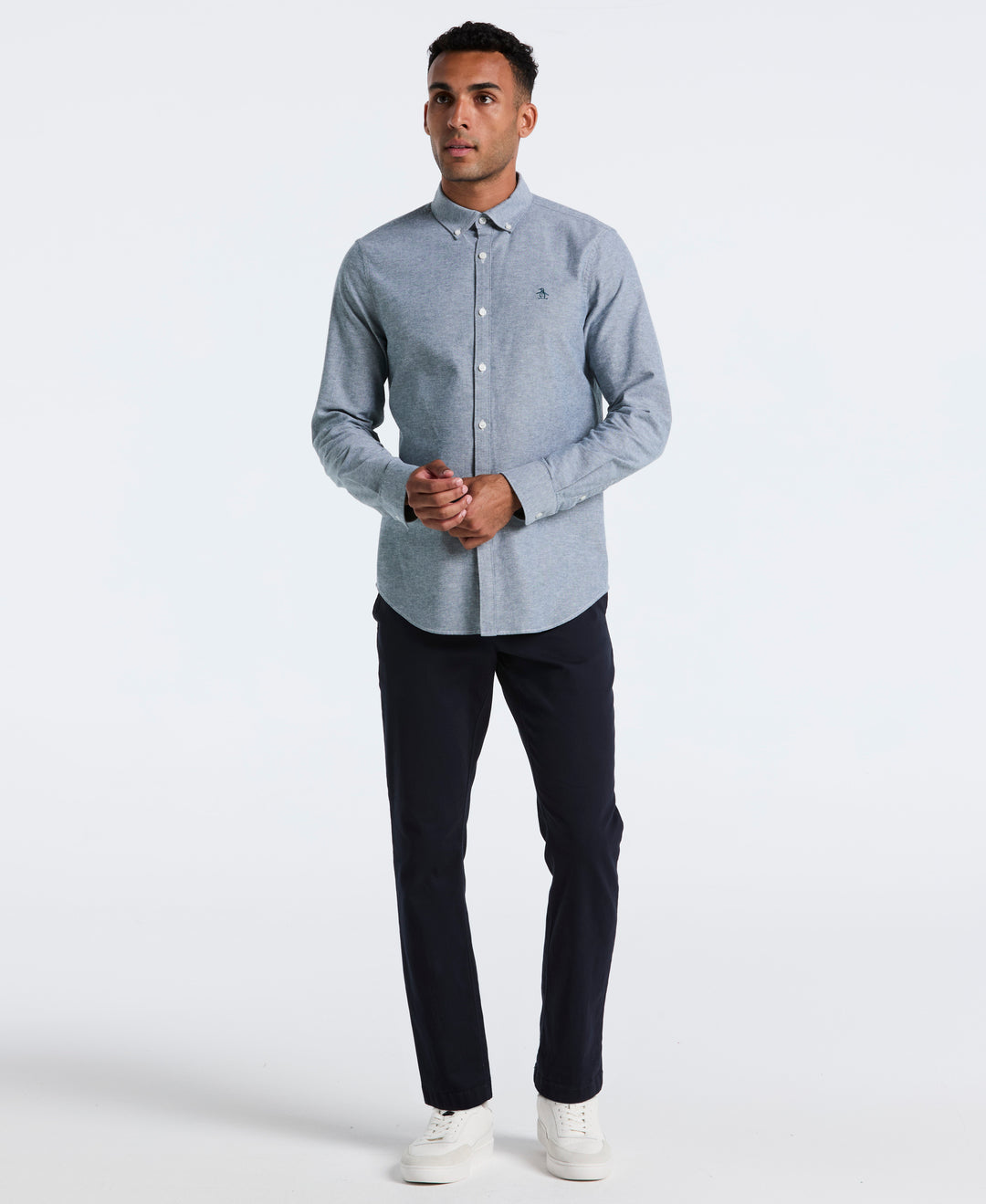 Oxford Long Sleeve Button-Down Shirt (Reflecting Pond) 