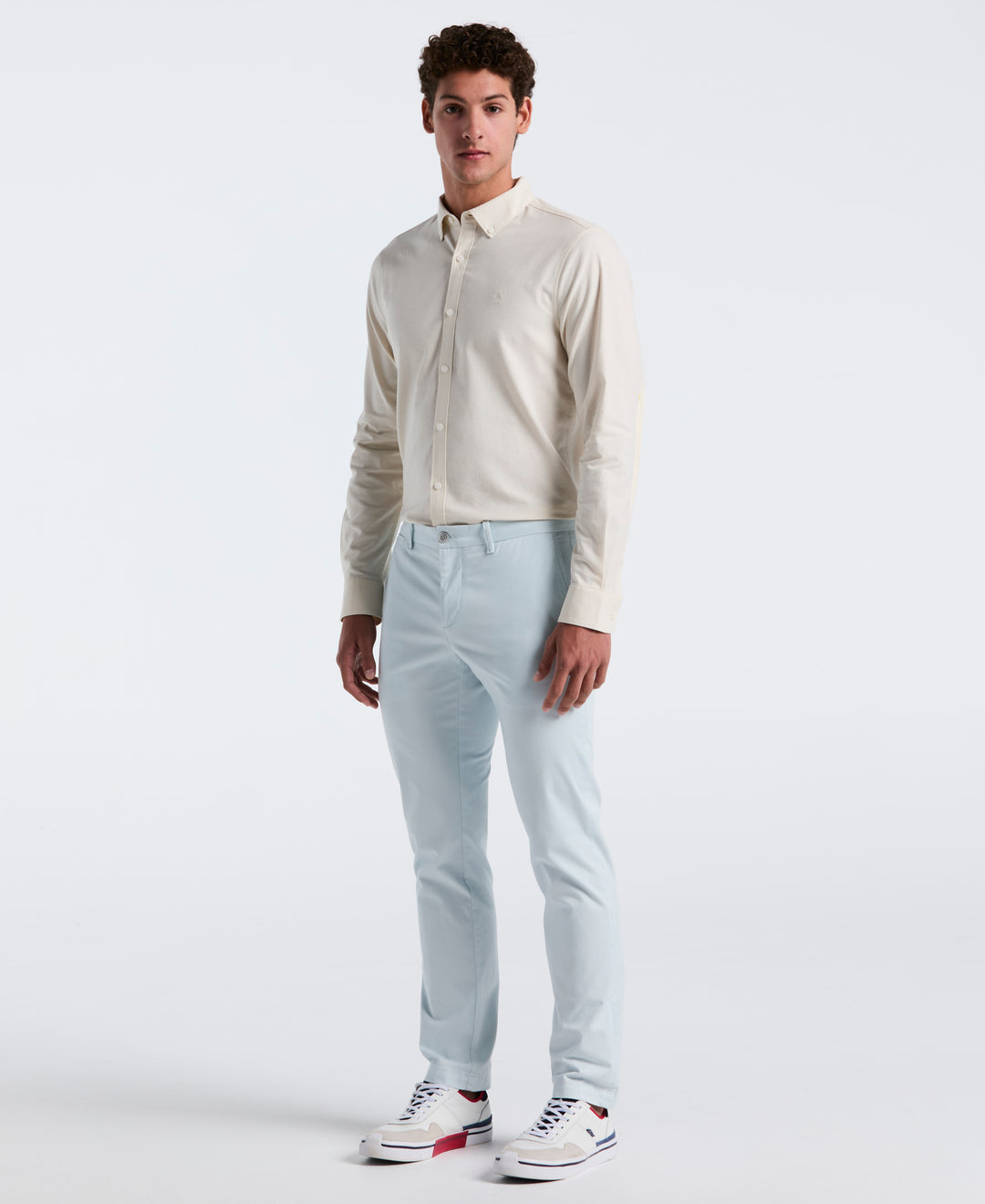 Oxford Long Sleeve Button-Down Shirt (Birch) 