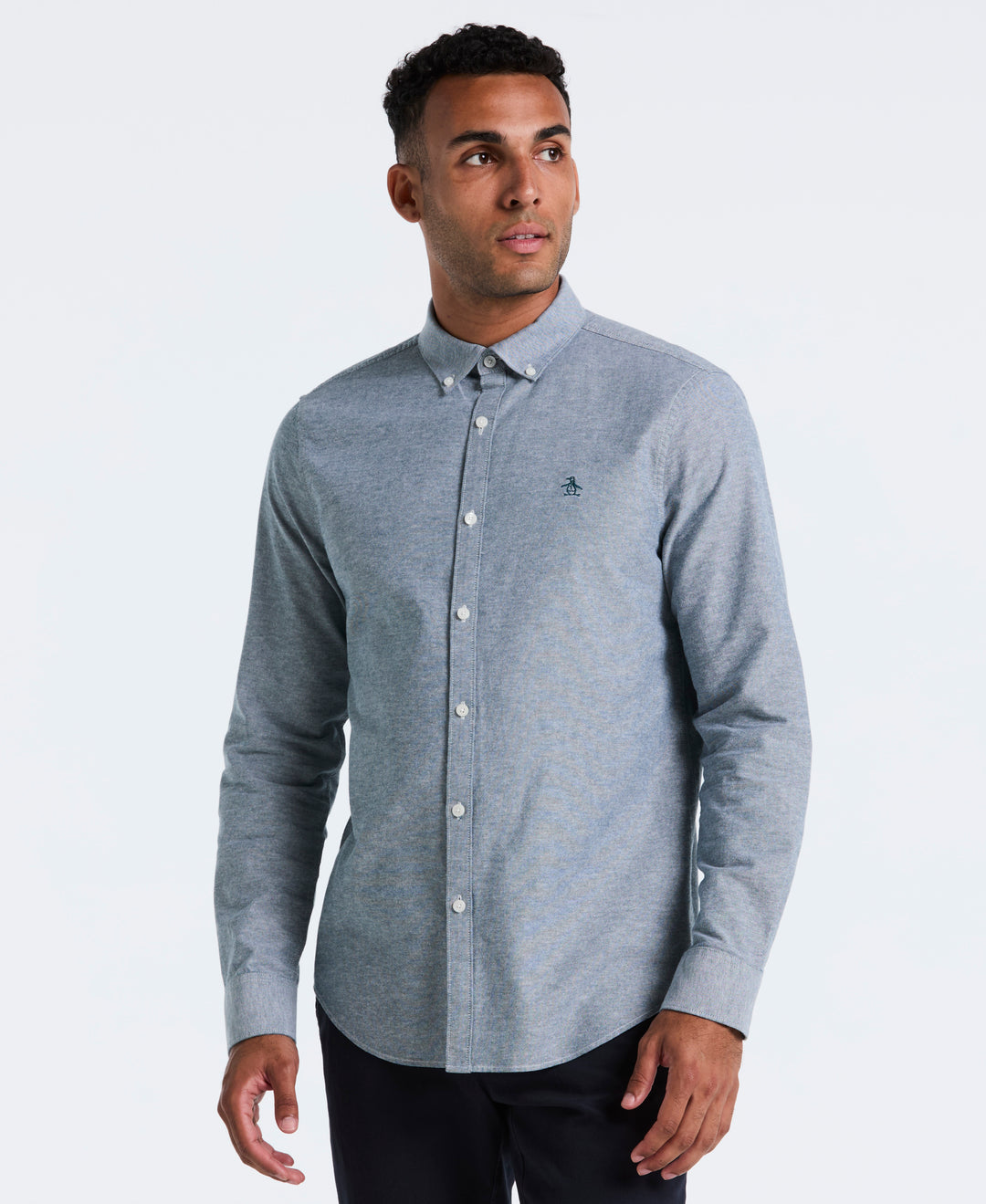 Oxford Long Sleeve Button-Down Shirt (Reflecting Pond) 