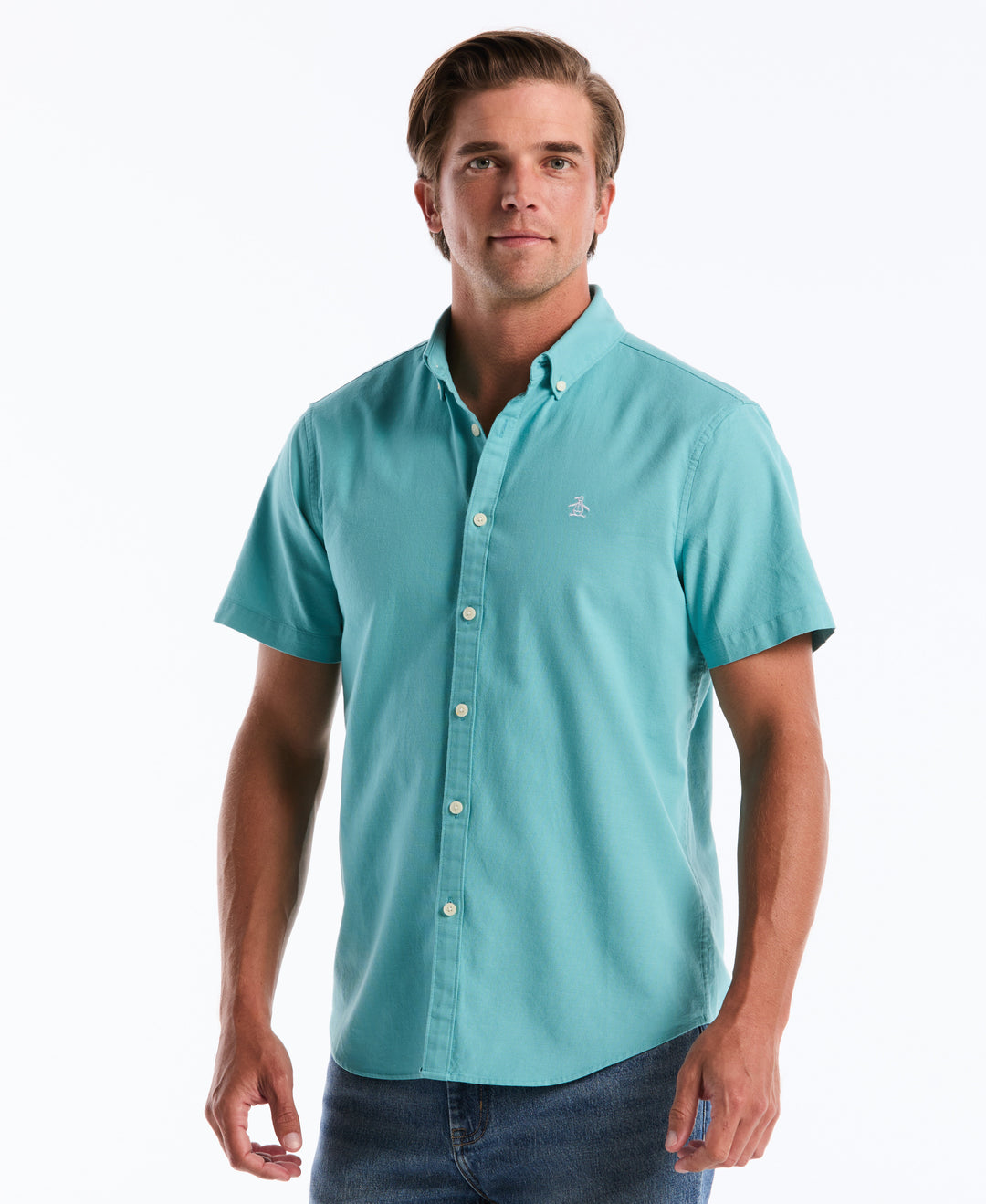 Oxford Stretch Shirt (Aquarelle) 
