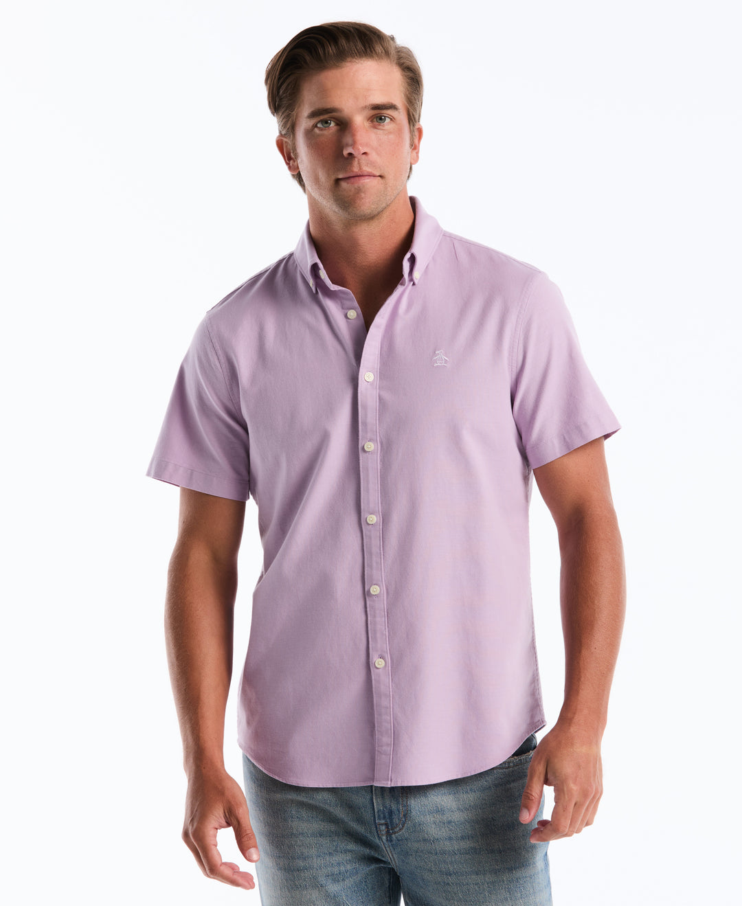 Oxford Stretch Shirt (Lavendula) 