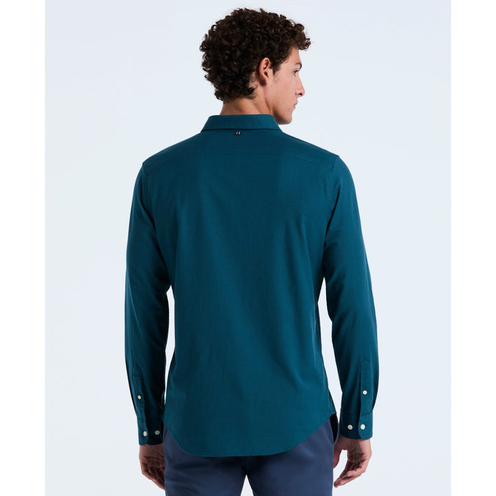EcoVero Oxford Stretch Long Sleeve Shirt (Reflecting Pond) 