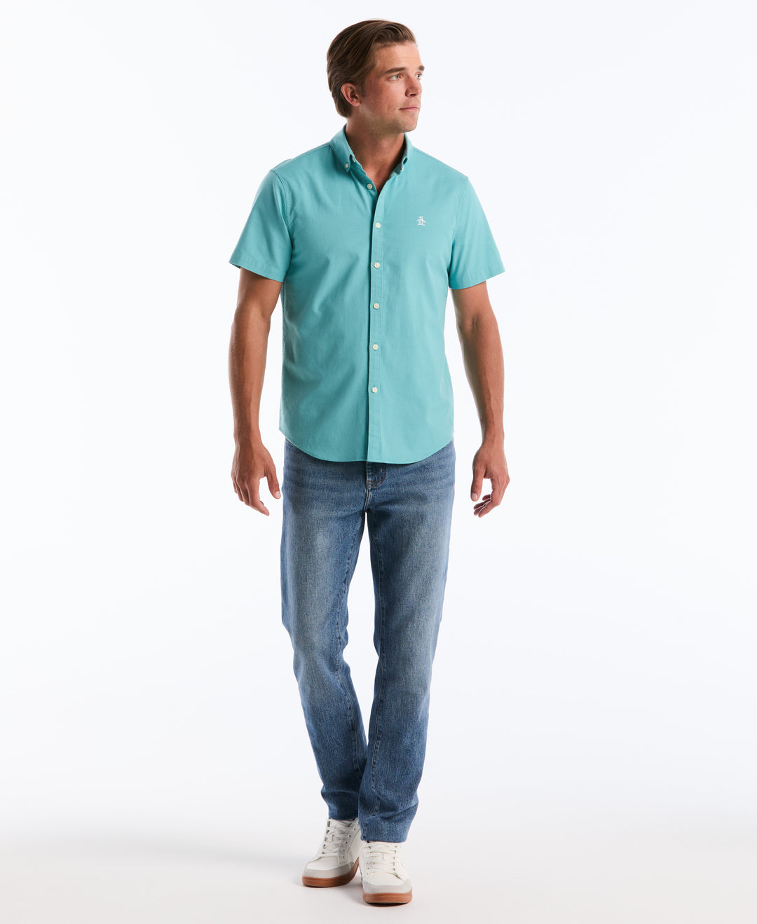 Oxford Stretch Shirt (Aquarelle) 