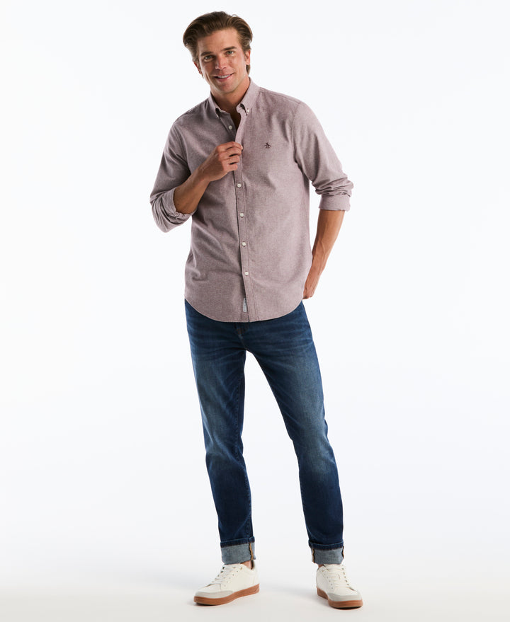 Oxford Long Sleeve Button-Down Shirt (Port Royale) 