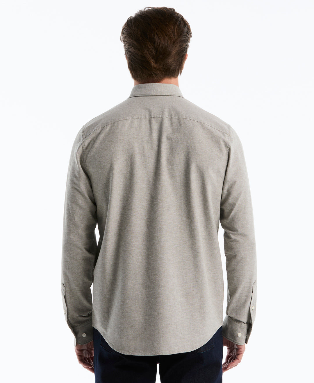 Oxford Long Sleeve Button-Down Shirt (Dusty Olive) 