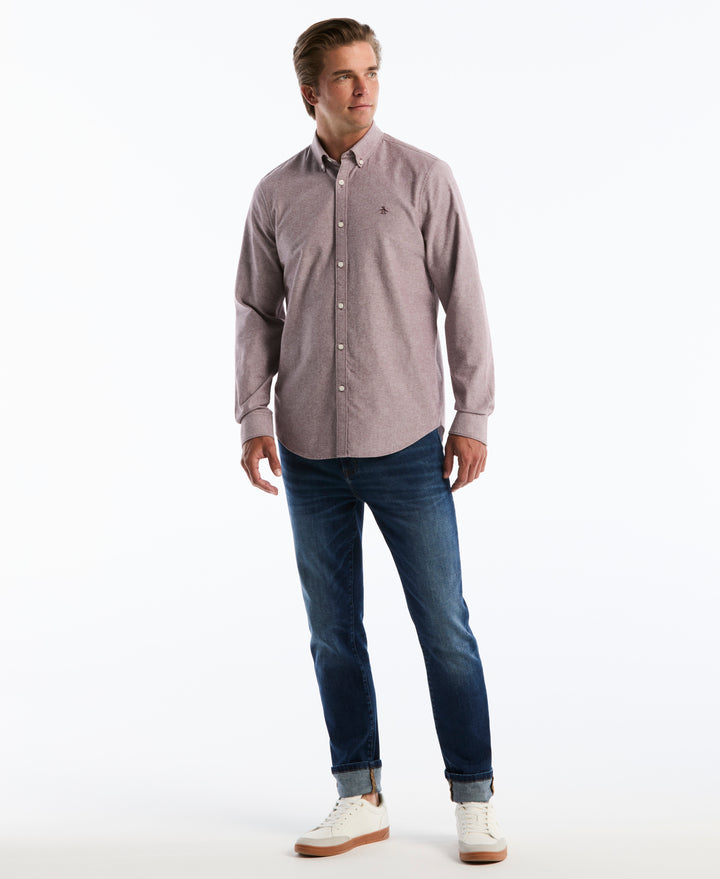 Oxford Long Sleeve Button-Down Shirt (Port Royale) 