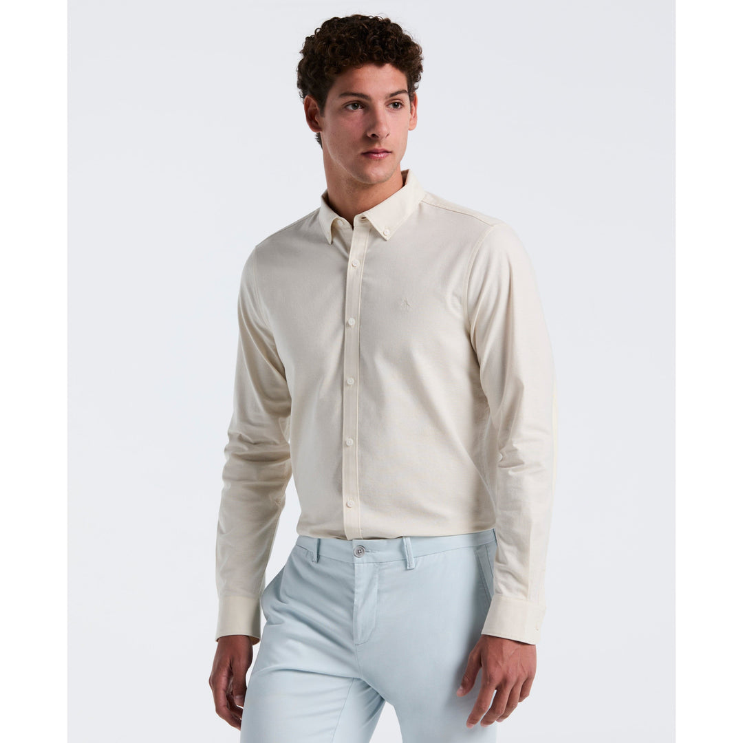 Oxford Long Sleeve Button-Down Shirt (Birch) 