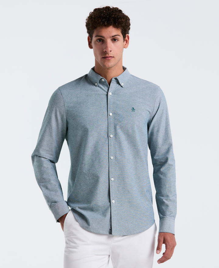 Oxford Long Sleeve Button-Down Shirt (June Bug) 