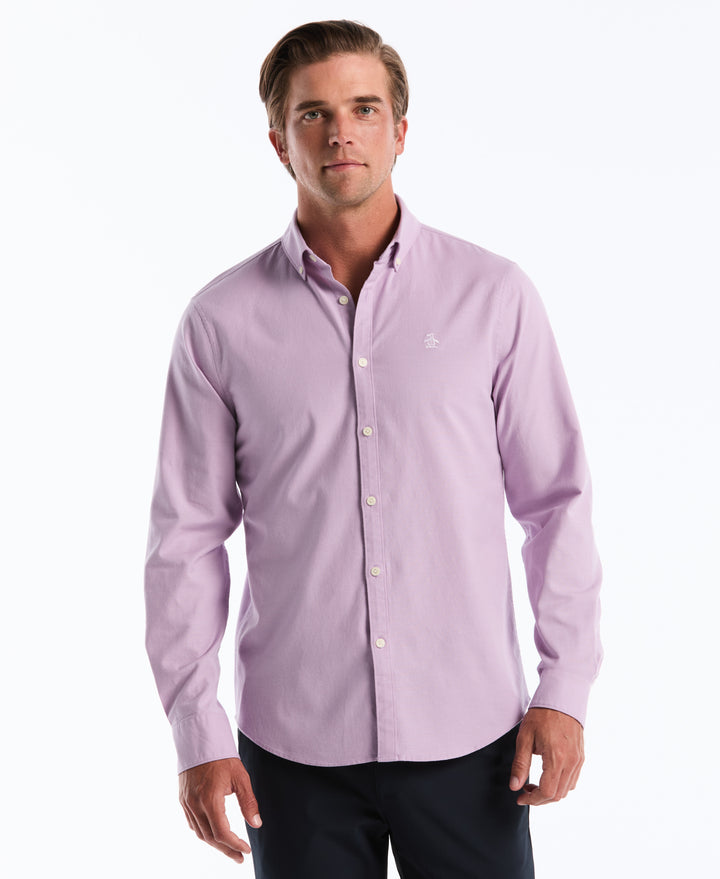 EcoVero Oxford Stretch Long Sleeve Shirt (Lavendula)