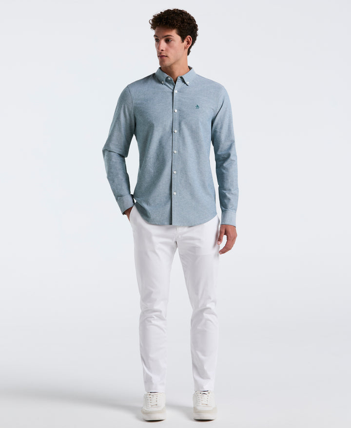 Oxford Long Sleeve Button-Down Shirt (June Bug) 