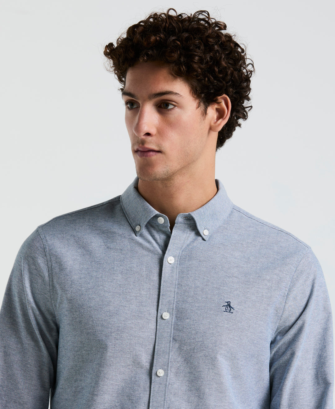 Oxford Long Sleeve Button-Down Shirt (Blue Wing Teal) 