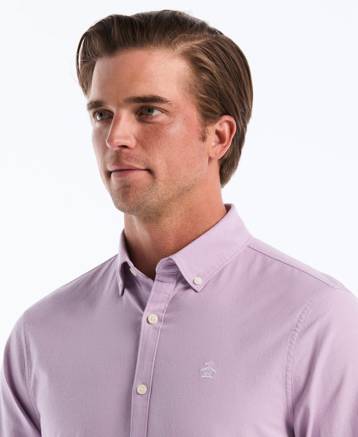 EcoVero Oxford Stretch Long Sleeve Shirt (Lavendula)