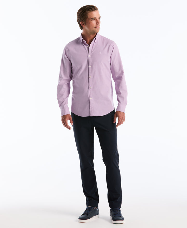 EcoVero Oxford Stretch Long Sleeve Shirt (Lavendula)