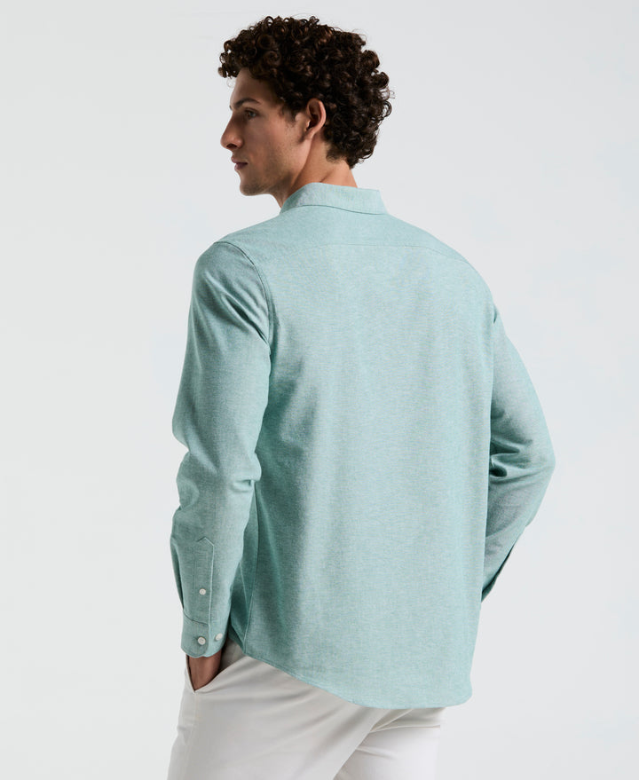 Oxford Long Sleeve Button-Down Shirt (Antique Green) 