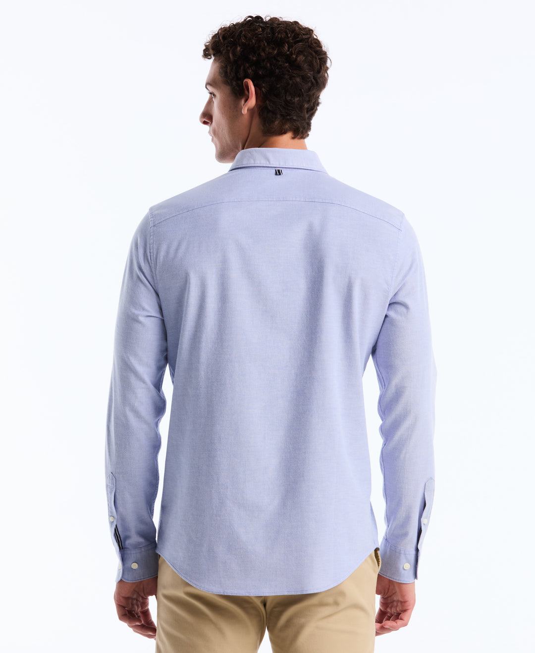 EcoVero Oxford Stretch Long Sleeve Shirt (Amparo Blue) 