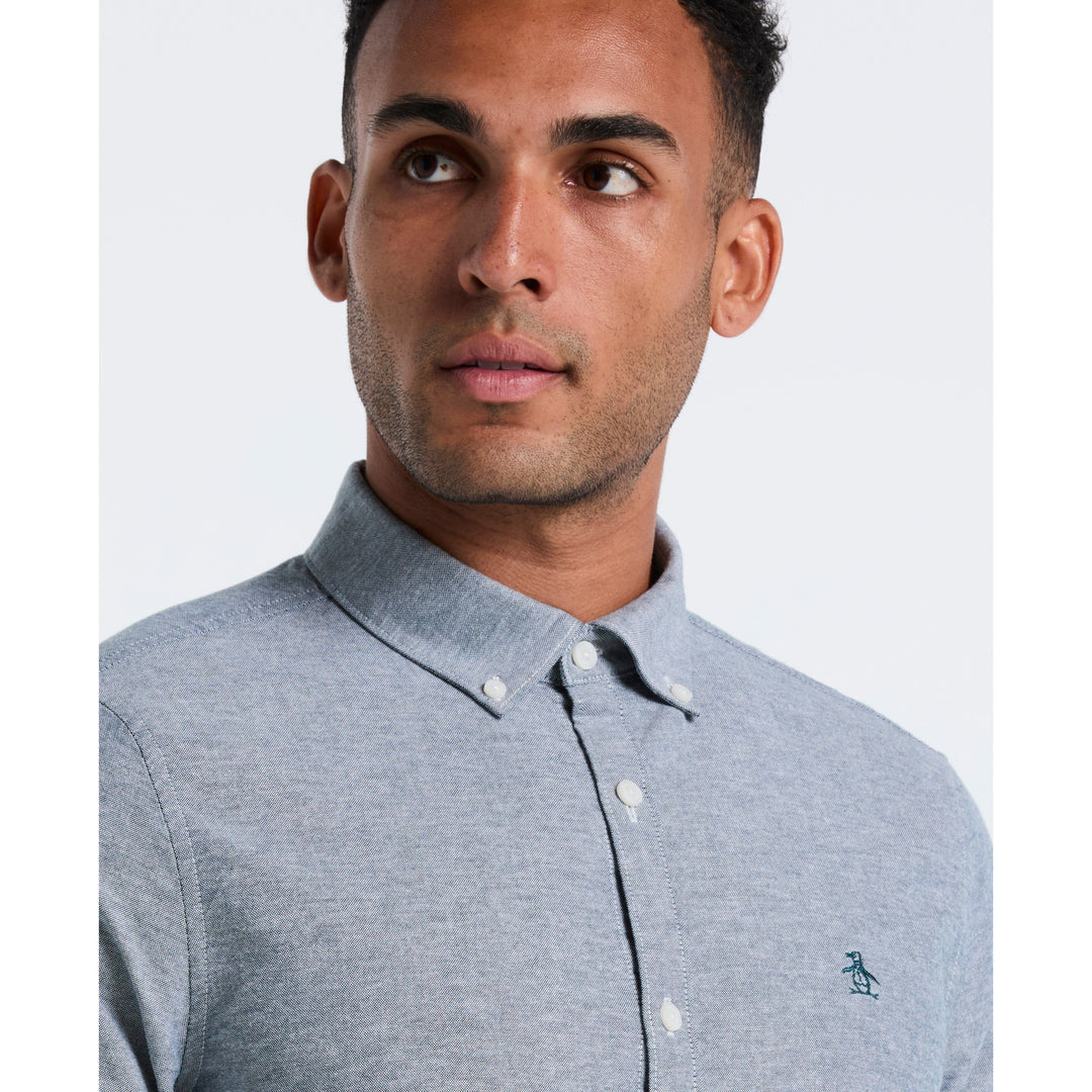 Oxford Long Sleeve Button-Down Shirt (Reflecting Pond) 