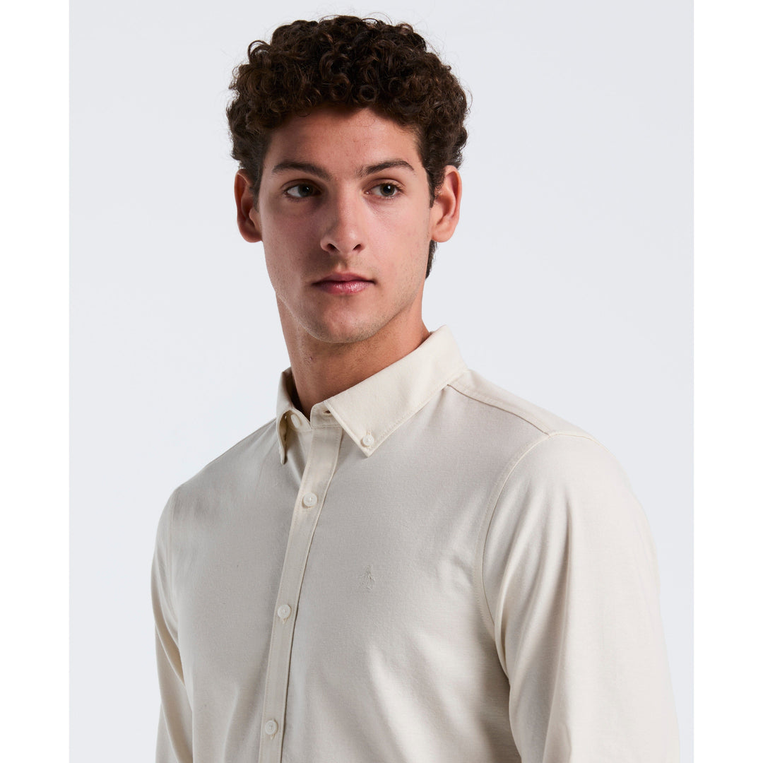 Oxford Long Sleeve Button-Down Shirt (Birch) 