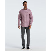 Oxford Long Sleeve Button-Down Shirt (Cabernet) 