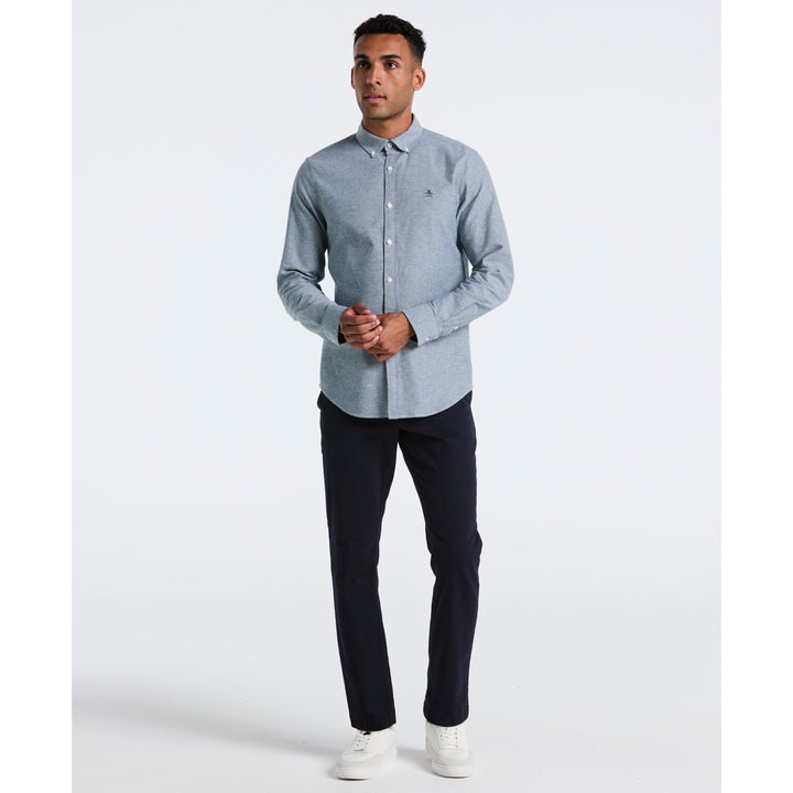 Oxford Long Sleeve Button-Down Shirt (Reflecting Pond) 