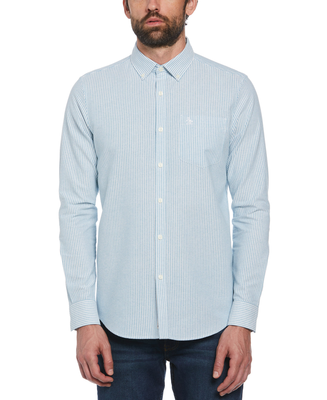Stripe Oxford Shirt (Mosaic Blue) 