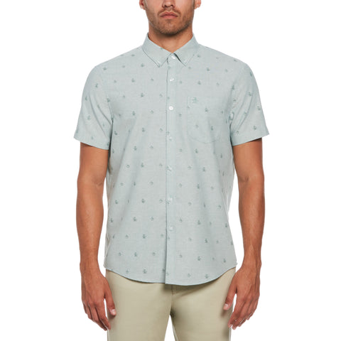 Oxford Re-Pete Print Shirt (Oil Blue) 