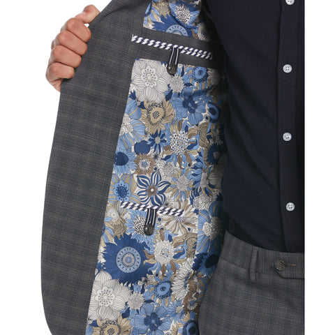 Suit Jacket  (Grey/Blue) 