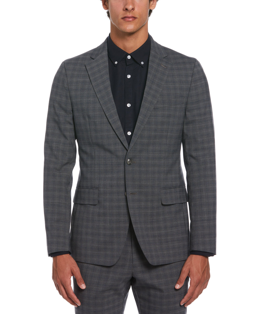 Suit Jacket  (Grey/Blue) 