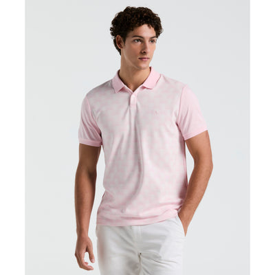 Palm Jacquard Front Polo (Parfait Pink) 