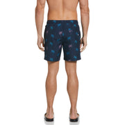 Palm Print Swim Shorts (Dress Blues) 