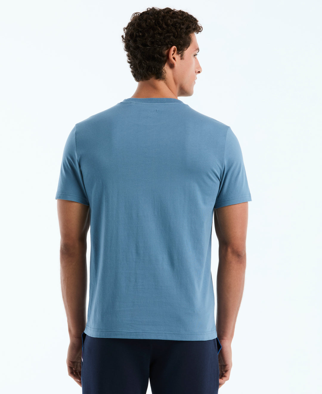 Cotton Graphic Palm Tee (Copen Blue) 