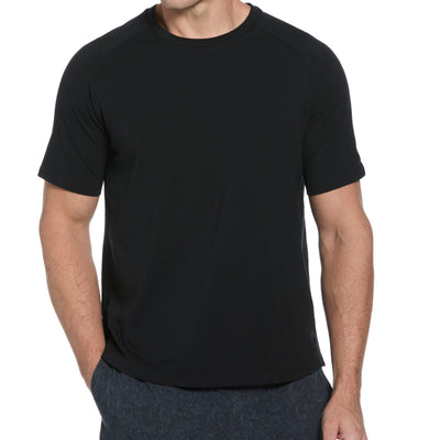 Crew Neck Raglan Tee (Caviar) 