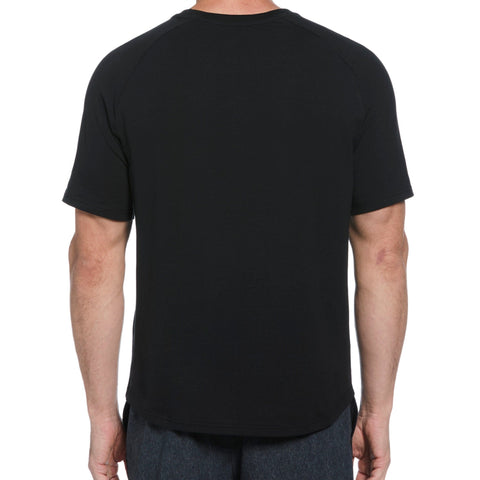 Crew Neck Raglan Tee (Caviar) 