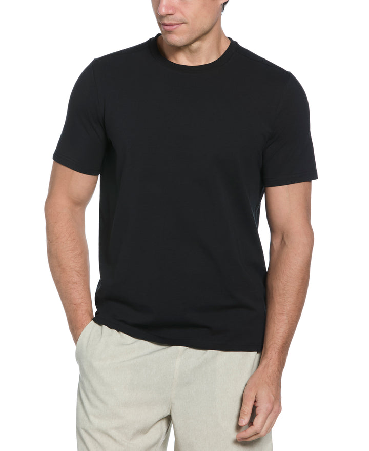 Crew Neck Tee  (Caviar) 