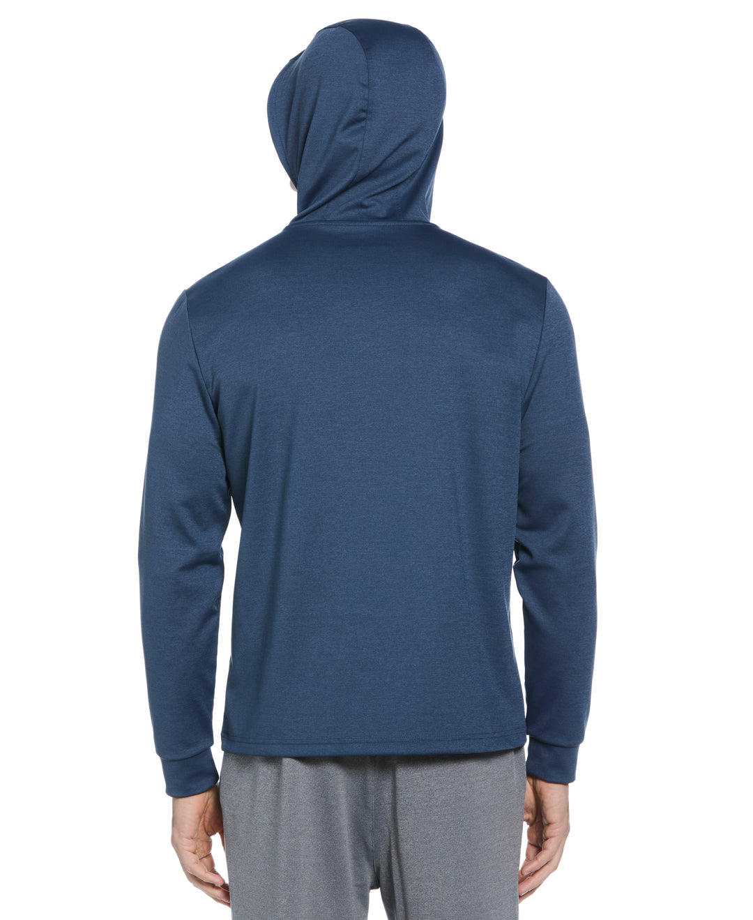 Long Sleeve Full Zip Midweight Pieced Hoodie (Insignia Blue Htr) 