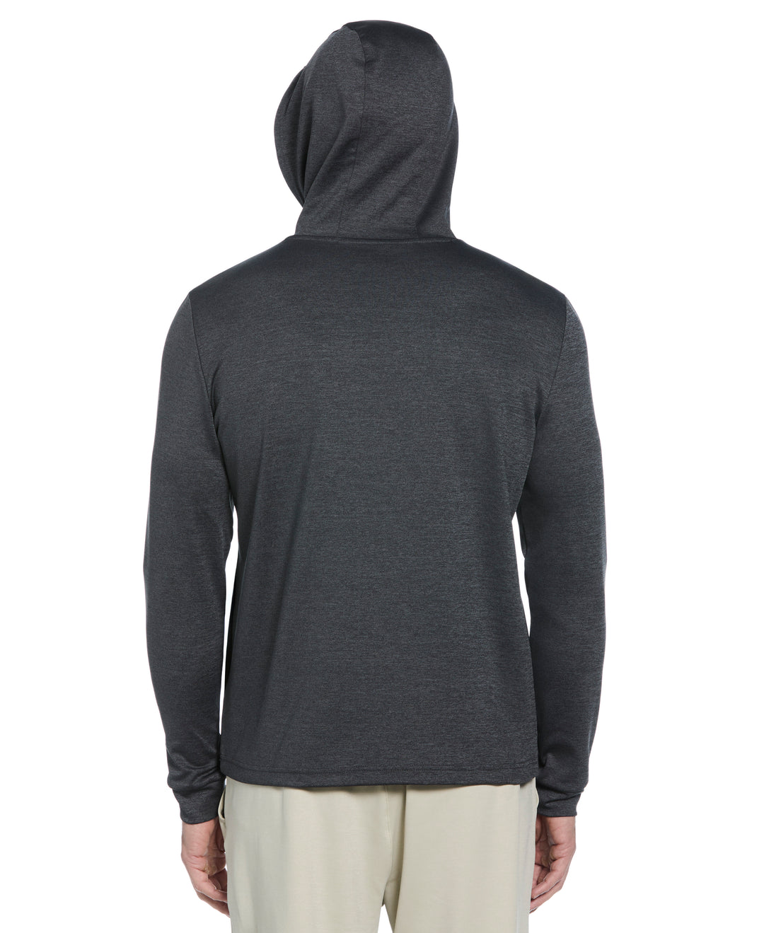 Long Sleeve Midweight Pieced Crew Neck Pull Over  (Dark Caviar Heather) 
