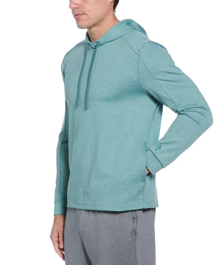 Long Sleeve Midweight Pieced Crew Neck Pull Over  (Traning Sage/Aquifer) 