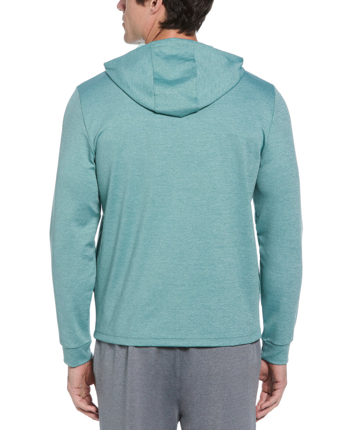 Long Sleeve Midweight Pieced Crew Neck Pull Over  (Traning Sage/Aquifer) 