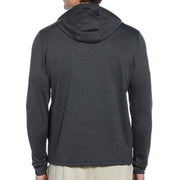Long Sleeve Midweight Pieced Crew Neck Pull Over  (Dark Caviar Heather) 