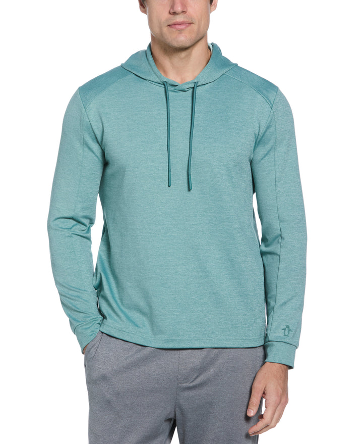 Long Sleeve Midweight Pieced Crew Neck Pull Over  (Traning Sage/Aquifer) 